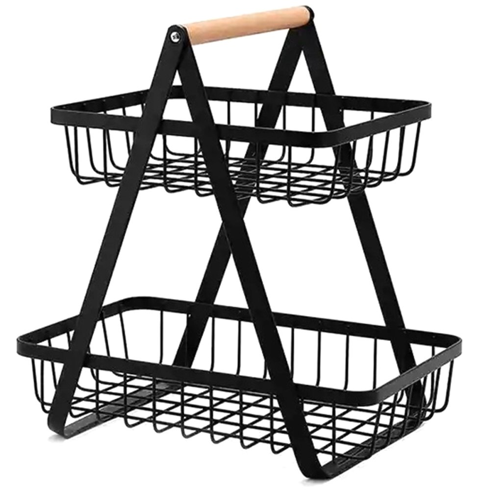 Metal Basket Holder for Fruits and Vegetables, 32 cm. (3)