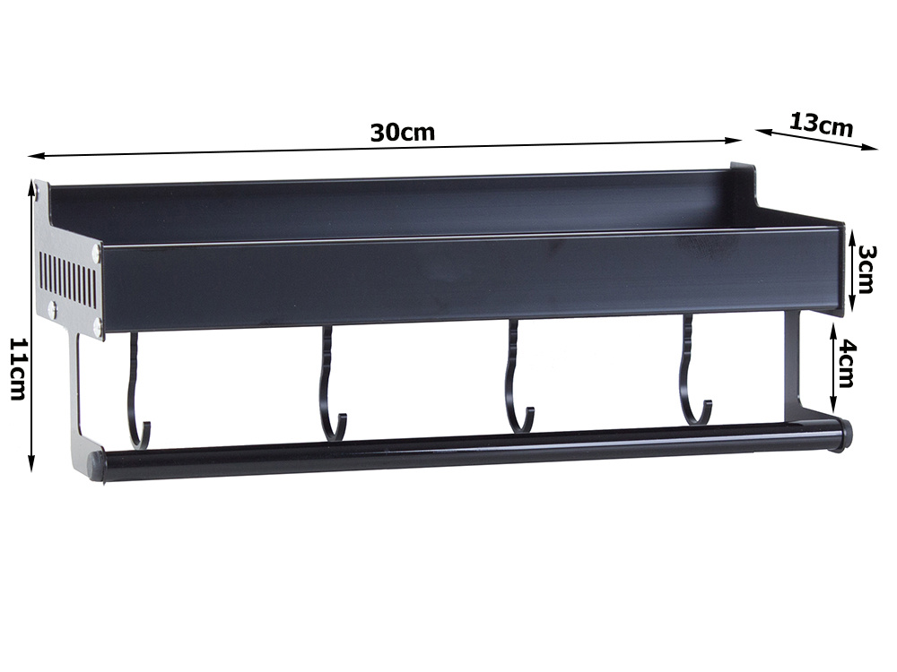 Wall-Mounted Kitchen Shelf for Spices, Organiser (8)