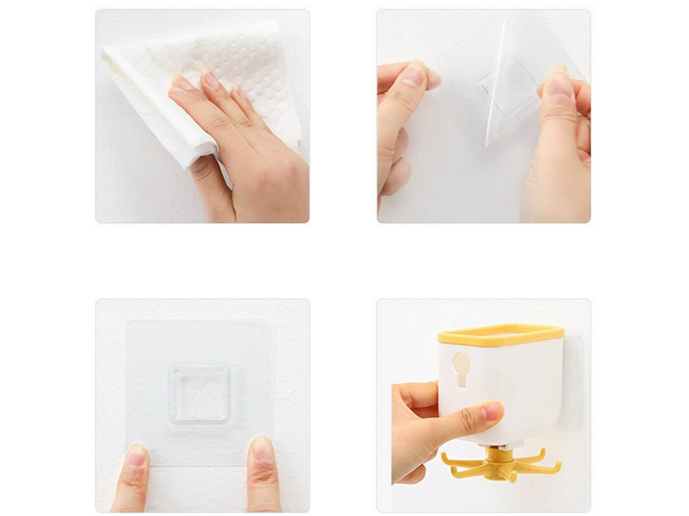 Rotating Kitchen Hanger with Container and Hooks (6)