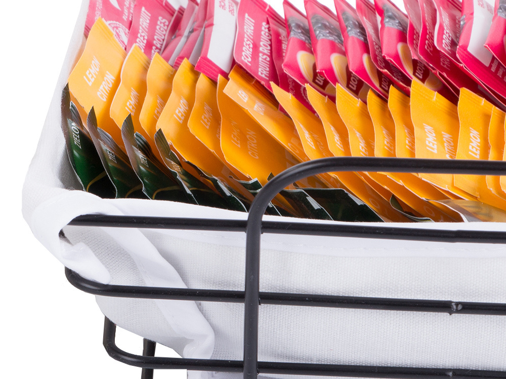 Loft Metal Wire Basket For Kitchen Fruit Bread With Lining (2)