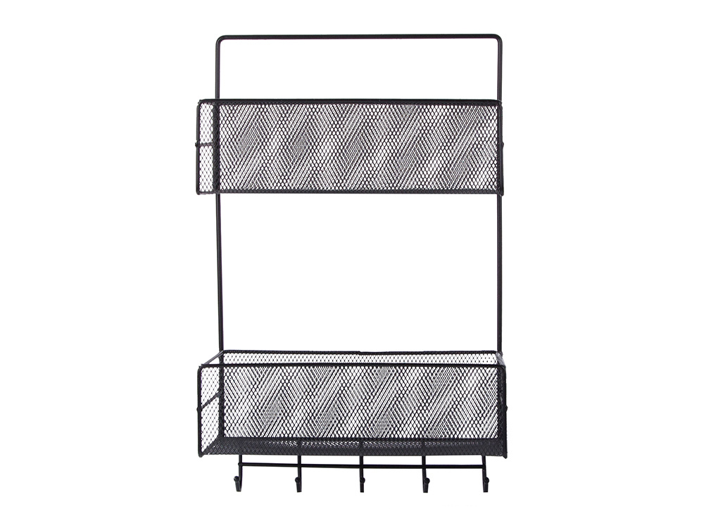 Metal organizer hanging shelf kitchen for bathroom hanger (2)