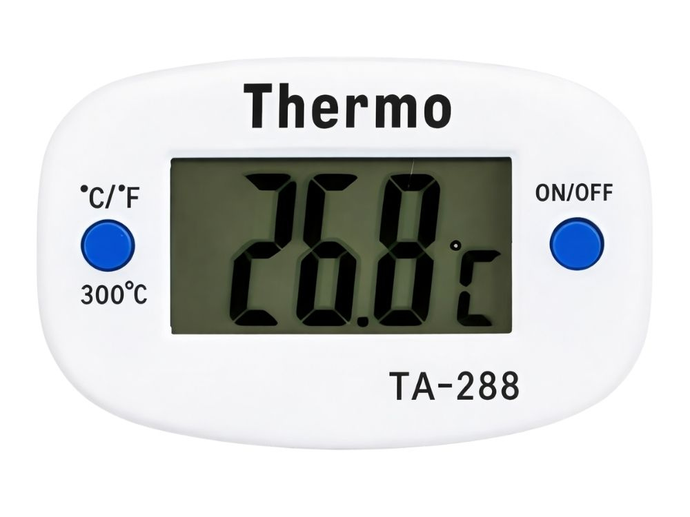 Digital Meat Thermometer with Probe for Cooking and Baking, White (1)