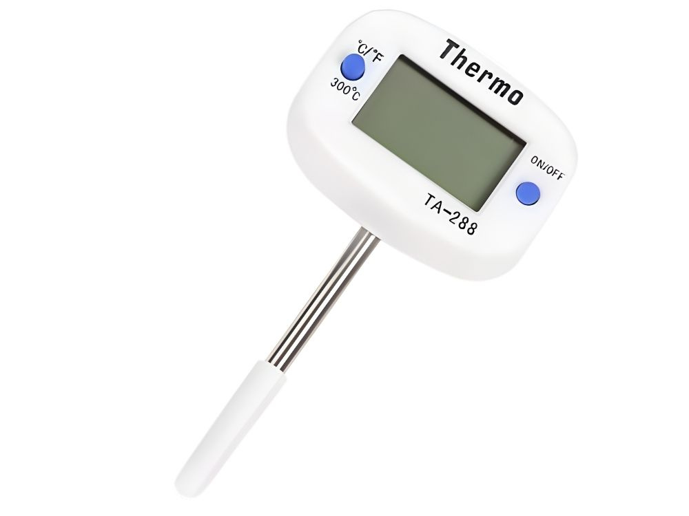 Digital Meat Thermometer with Probe for Cooking and Baking, White (3)