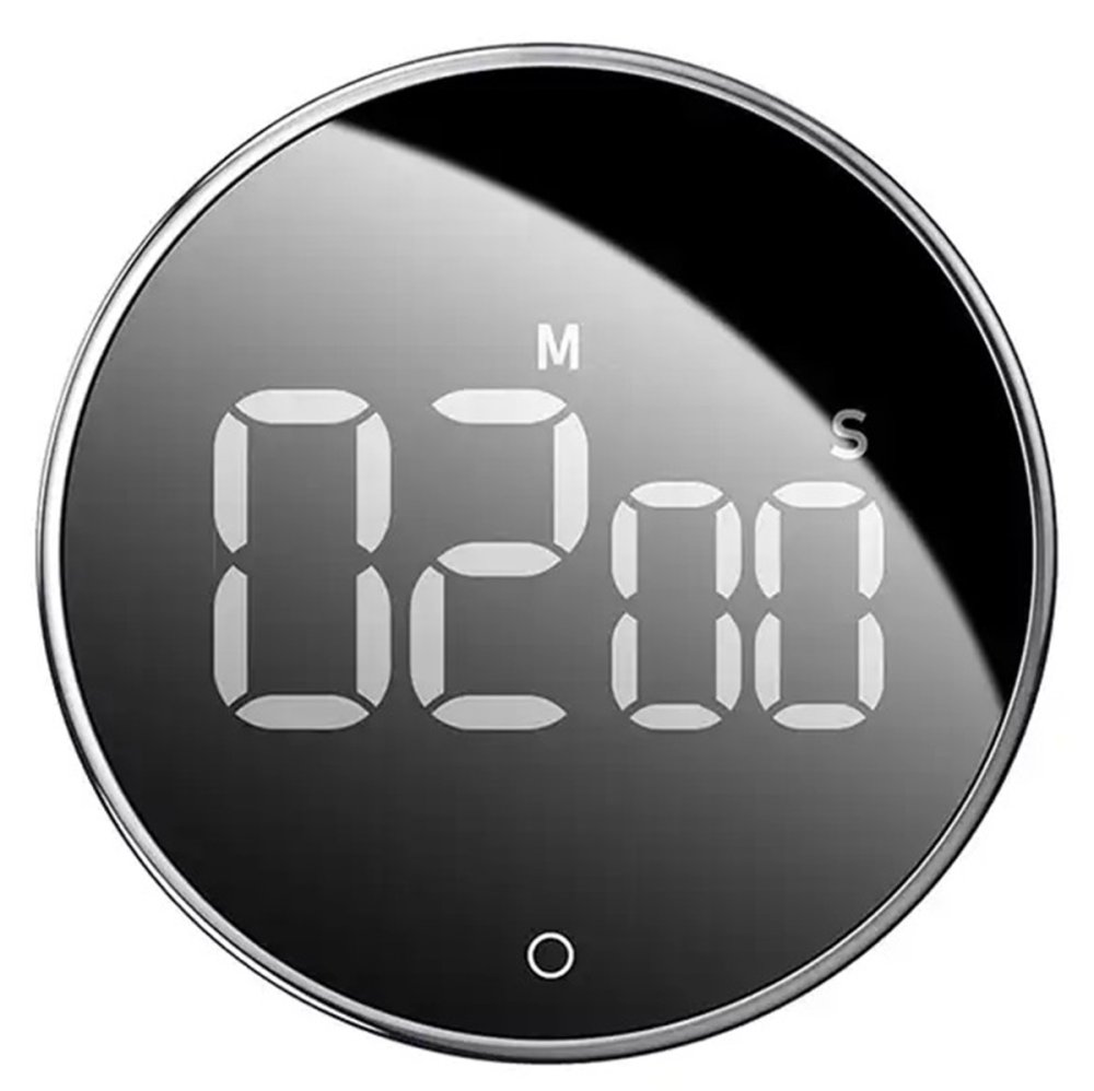 Portable Rotation Countdown Timer Clock Time with Alarm for Home Sport Kitchen, Black (4)