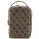 Guess Laptop Backpack Bag Rucksack, Brown Printed Stripes