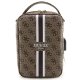 Guess Laptop Backpack Bag Rucksack, Brown Printed Stripes