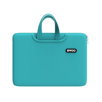 14 Inch Laptop Bag BWOO Neoprene Sleeve with Handle, Light Blue