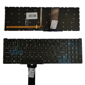 Acer Predator Helios 315-52 317-53 Keyboard with Backlight, US Layout, Black