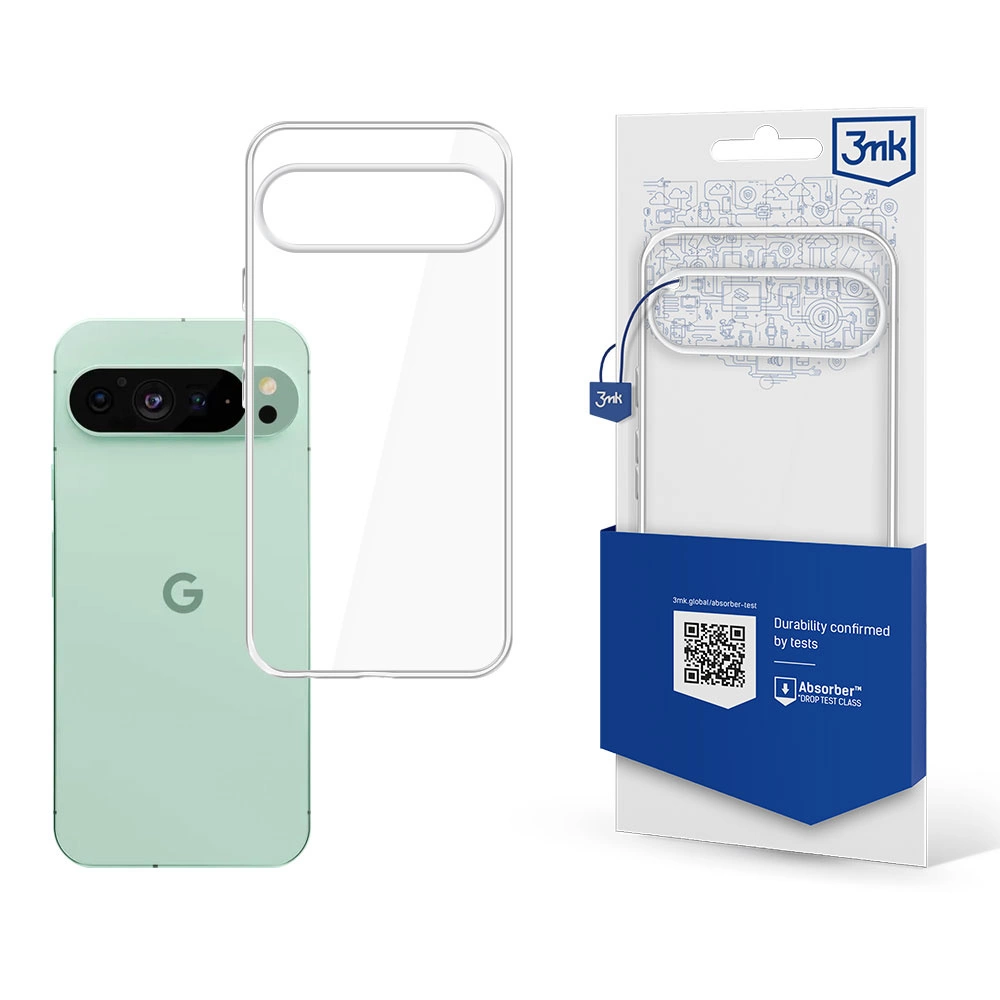 Google Pixel 9 3MK Clear Case Cover, Transparent
