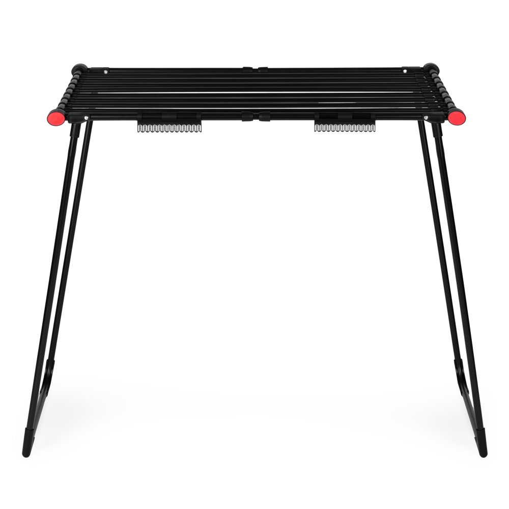 Expandable Clothes Drying Rack ModernHome 19m Telescopic Folding Laundry Stand, black (1)