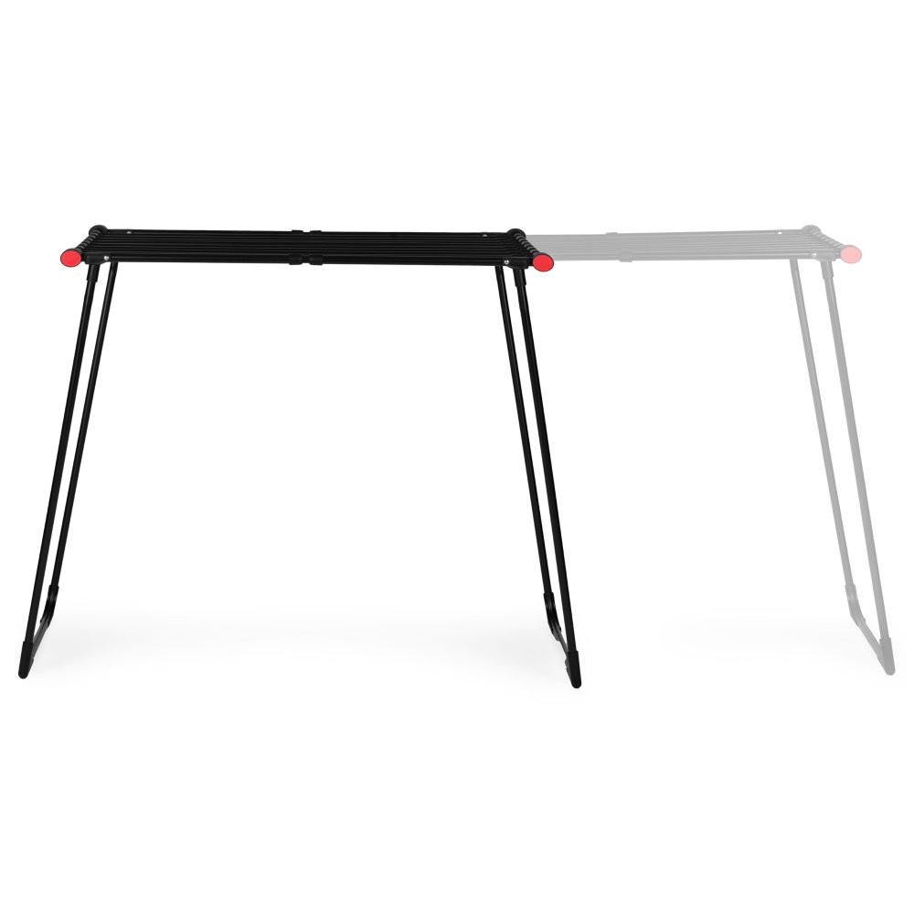 Extendable Clothes Drying Rack ModernHome Folding Laundry Stand 19m, black (3)