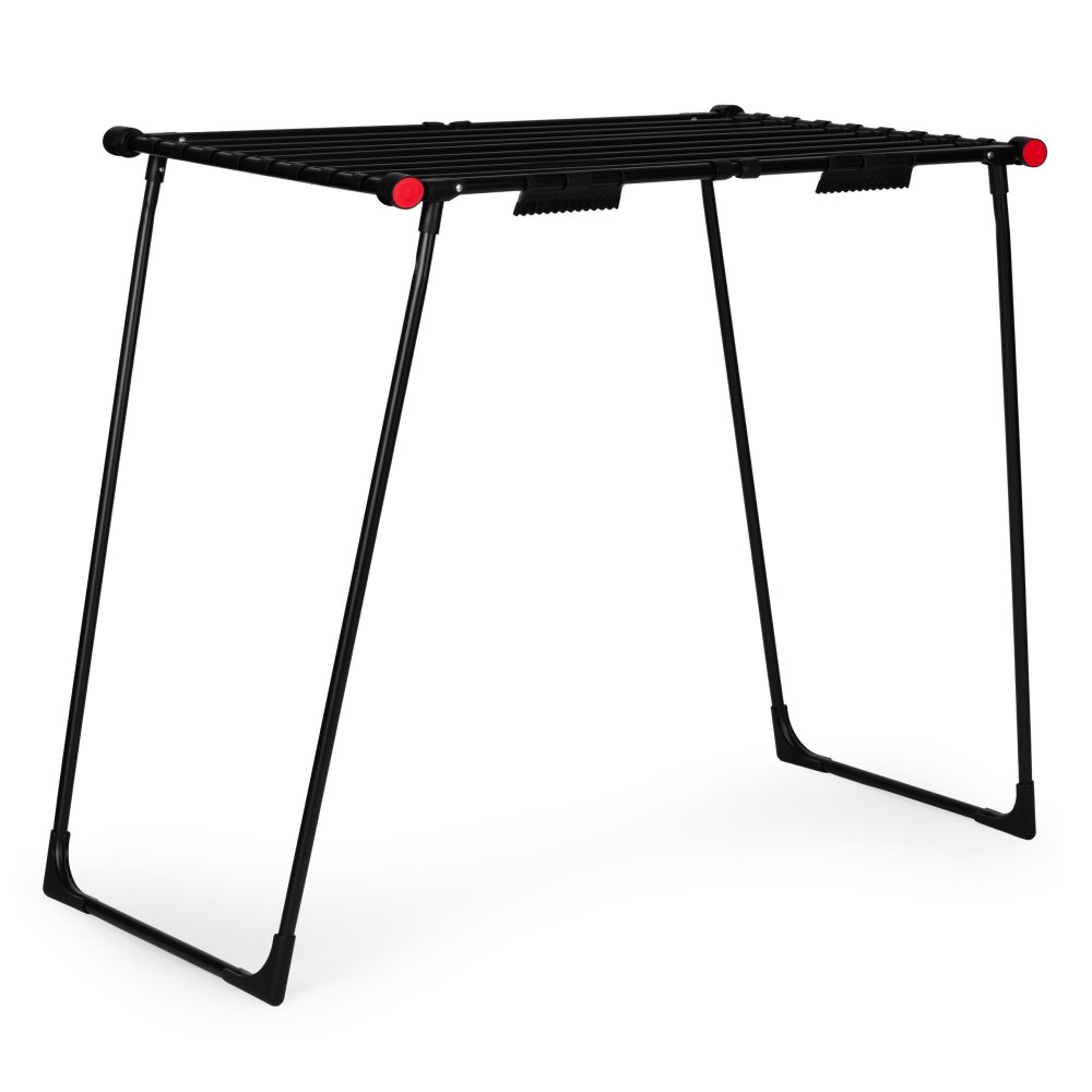 Extendable Clothes Drying Rack ModernHome Folding Laundry Stand 19m, black (2)