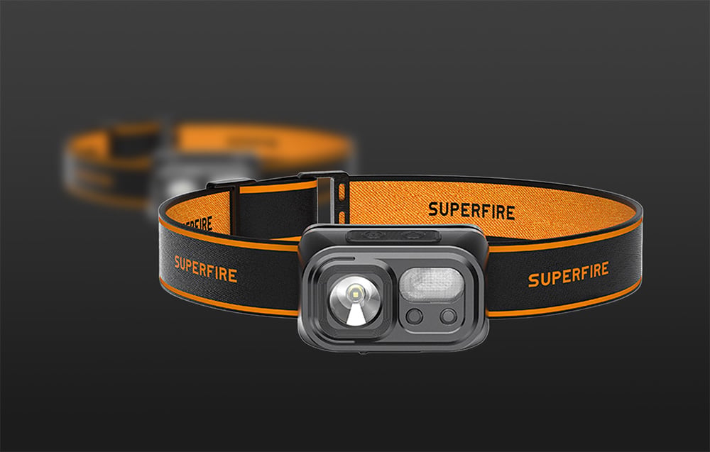 LED Headlamp Superfire HL23-S 350lm USB-C (3)