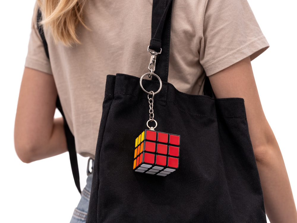 Mini Rubik's Cube Keychain 3x3 Educational Puzzle Toy, Multicolor (3)