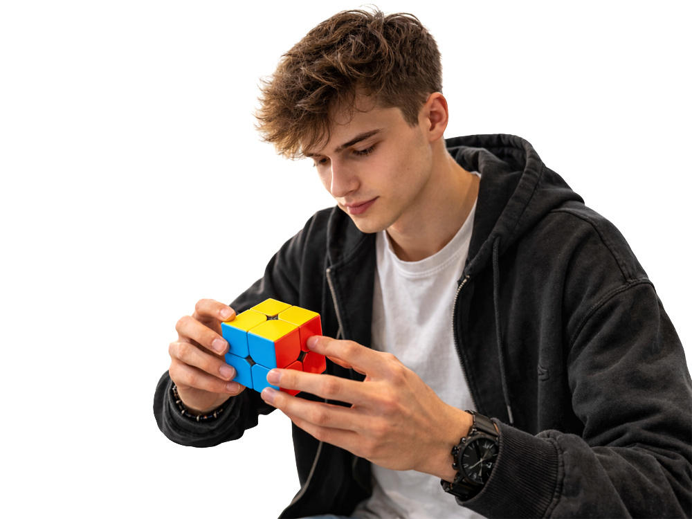 Rubik's Cube 2x2 Educational Speed Cube Logic Puzzle, Multicolor (1)