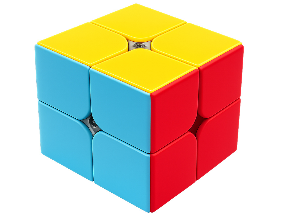 Rubik's Cube 2x2 Educational Speed Cube Logic Puzzle, Multicolor (2)