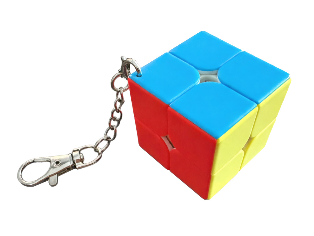 Rubik's Cube Keychain 2x2 Educational Logic Toy, multicolor (0)