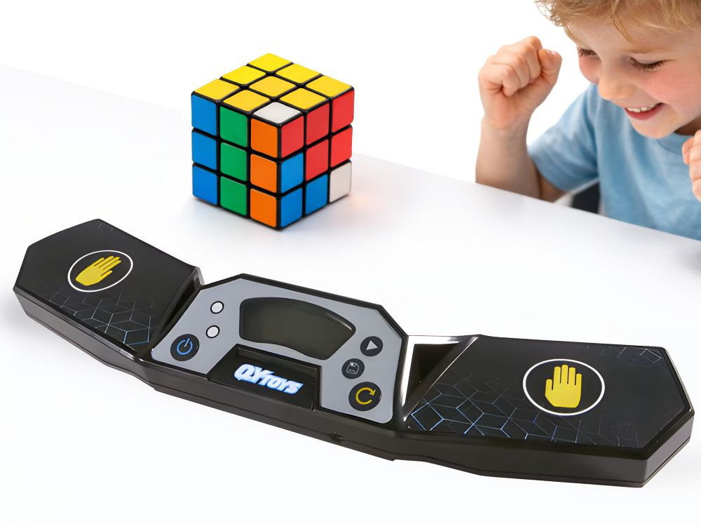 Speedcube Timer with Touch Sensors and LED Display, Black (3)
