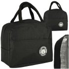 Insulated Thermal Lunch Bag for Food, Black