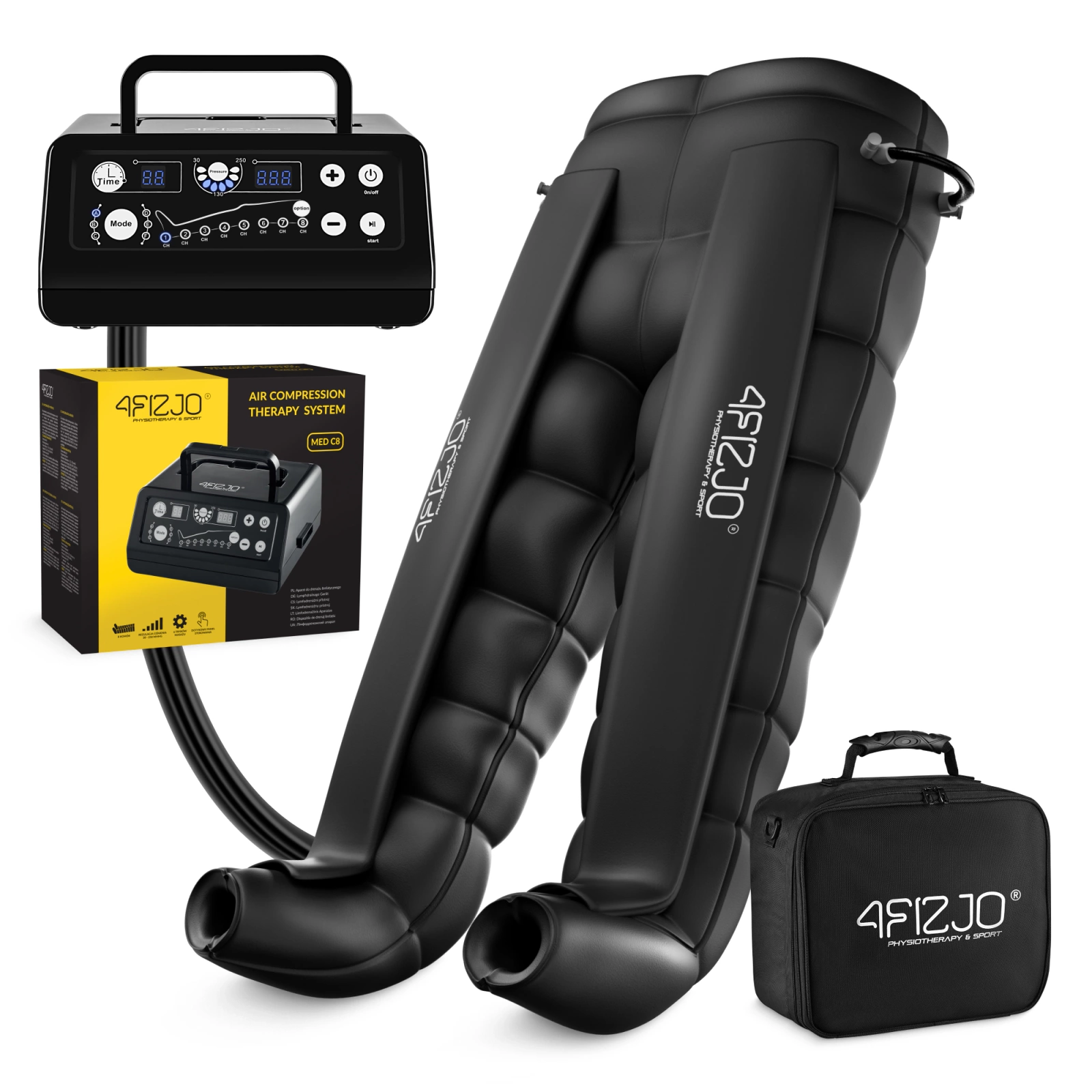 Air Compression Therapy System MED C8 for Lymphatic Drainage, Universal Size