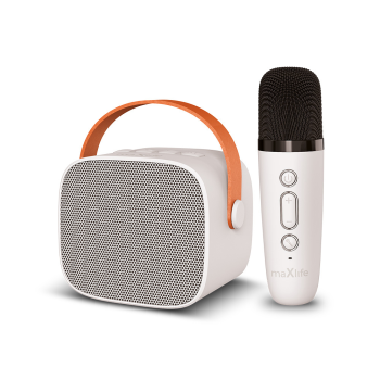 Maxlife MXKS-100 Karaoke Set Microphone + Wireless Bluetooth Speaker, White