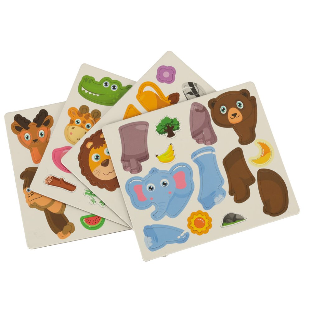 Magnetic Educational Creative Board for Children with Animals Figures, 26x19cm (1)