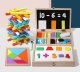 Double-Sided Magnetic Whiteboard & Chalkboard Math Learning Set Jhtoy-242