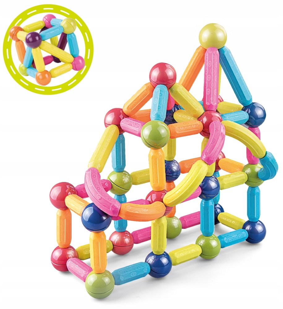 Magnetic Magic Blocks Bricks Balls Educational Building Toy, 84 pcs. (5)