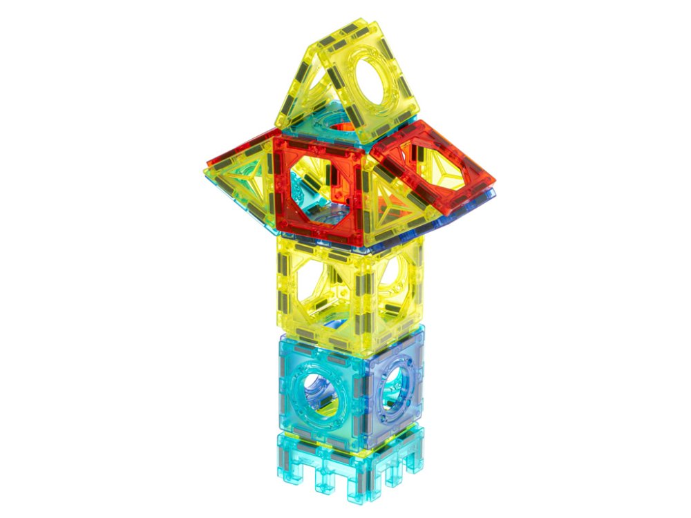 Kids Light Magnetic Constructor Rolling Ball Rail Bricks Set 75 pcs (5)