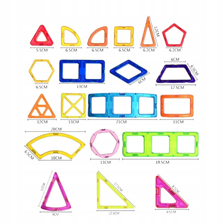 Mag-Building Carnival Set Kids Toy Magnetic Construction Blocks with Ferris Wheel, 59 Elements (0)