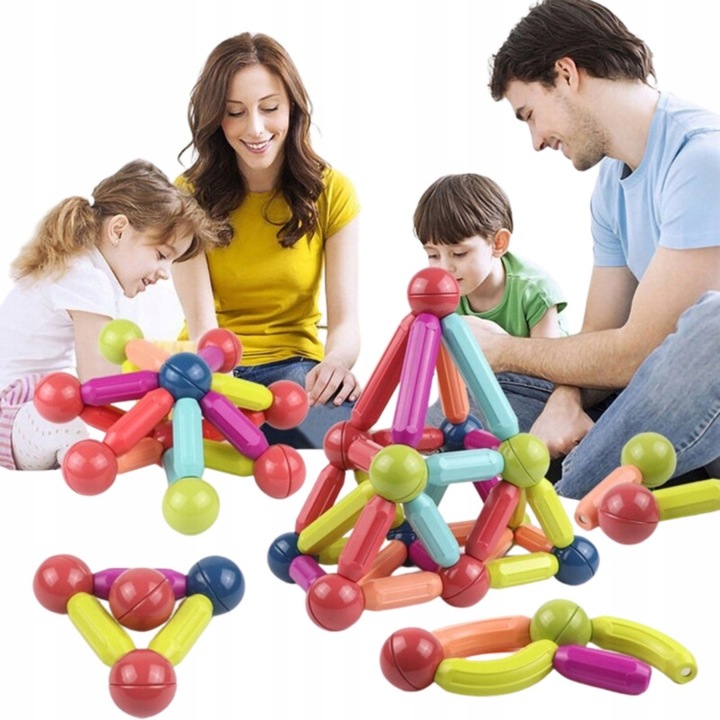 Magnetic Magic Blocks Bricks Balls Educational Building Toy, 84 pcs. (4)