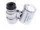 60x Pocket Microscope Jeweler\'s Loupe with LED and UV Light