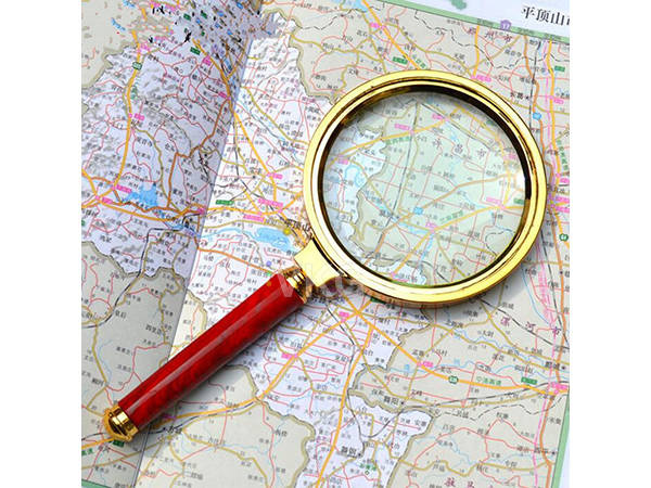 Classic Handheld Magnifying Glass 80mm for Reading and Hobbies, Gold (3)