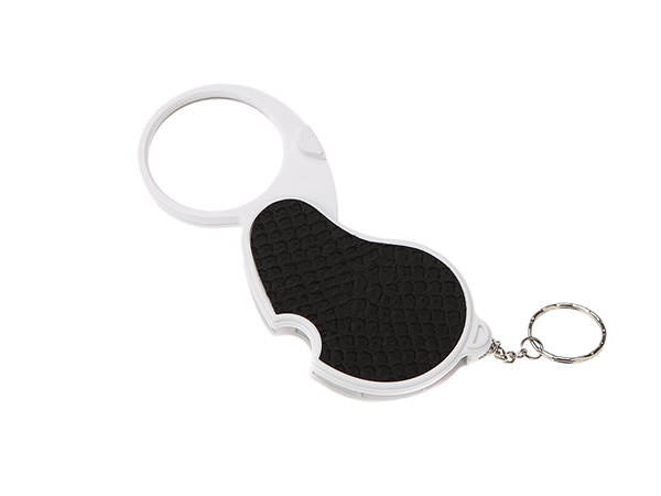 Folding Pocket Magnifier with LED Light 4x, White (1)