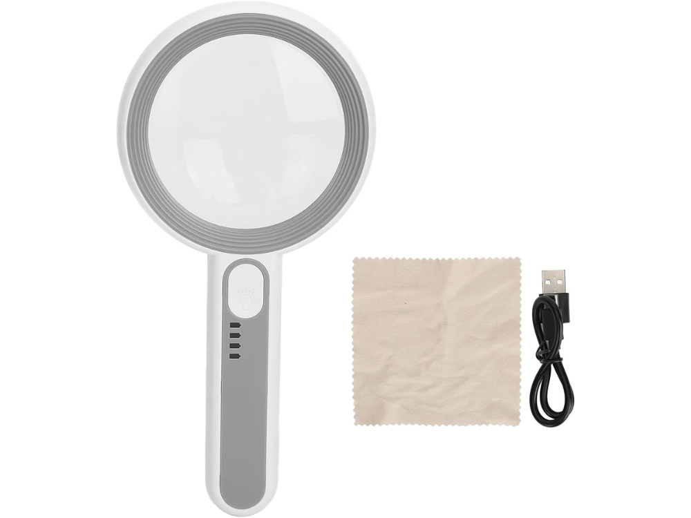 Handheld Magnifying Glass with Light for Reading 5x-12x LED Magnifier (1)