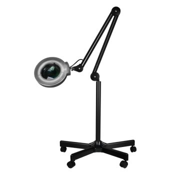 LED Magnifying Lamp S5 with Stand and Adjustable Light, black