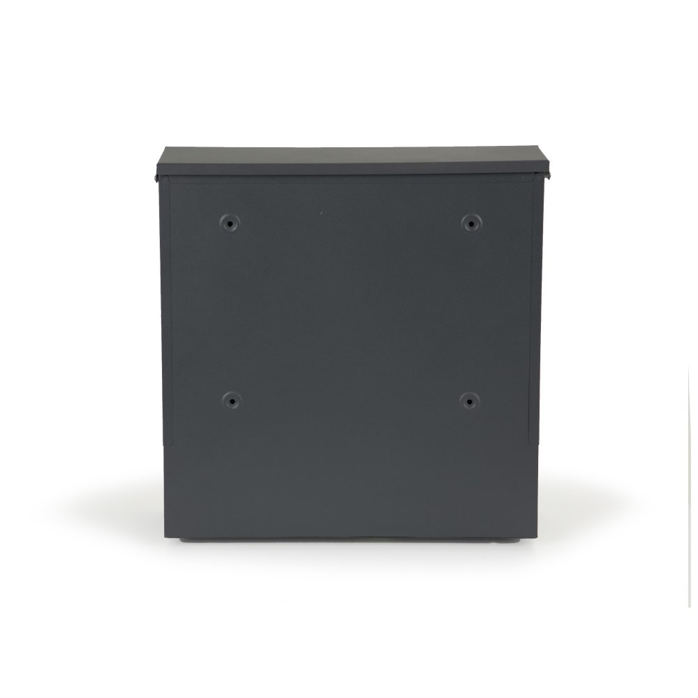 ModernHome Wall Mount Mailbox with Newspaper Holder Galvanized Steel, Anthracite (3)