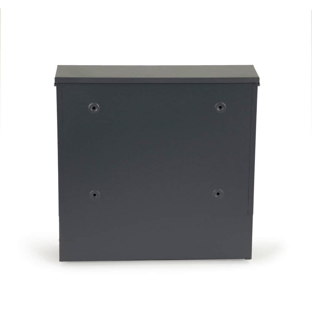 ModernHome Galvanized Steel Mailbox with Newspaper Holder, Anthracite (2)