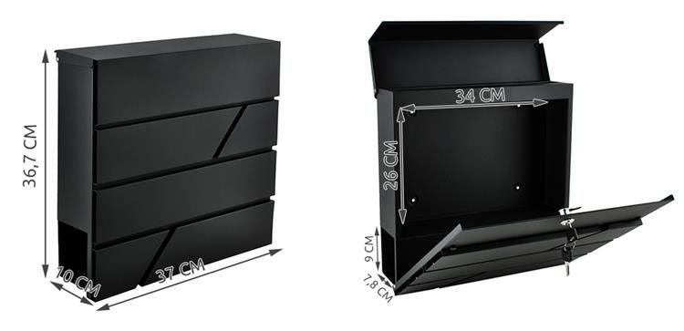 Mailbox Letterbox, Anthracite (4)