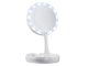 Magnifying Table Makeup Mirror with LED Light Foldable