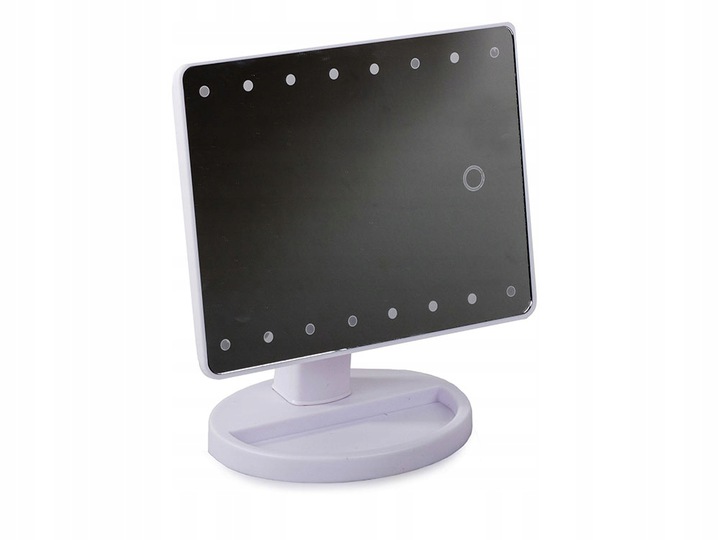 LED Illuminated Cosmetic Makeup Mirror, White (1)