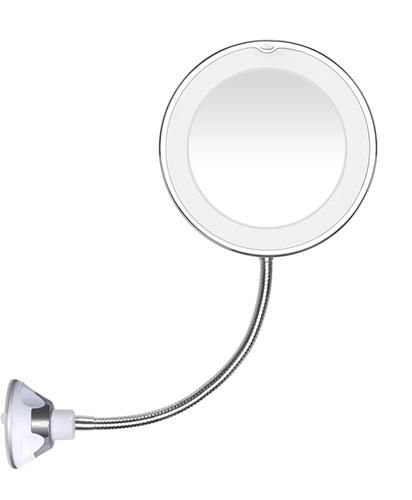 Magnifying Makeup Mirror with LED Light and Magnet (2)