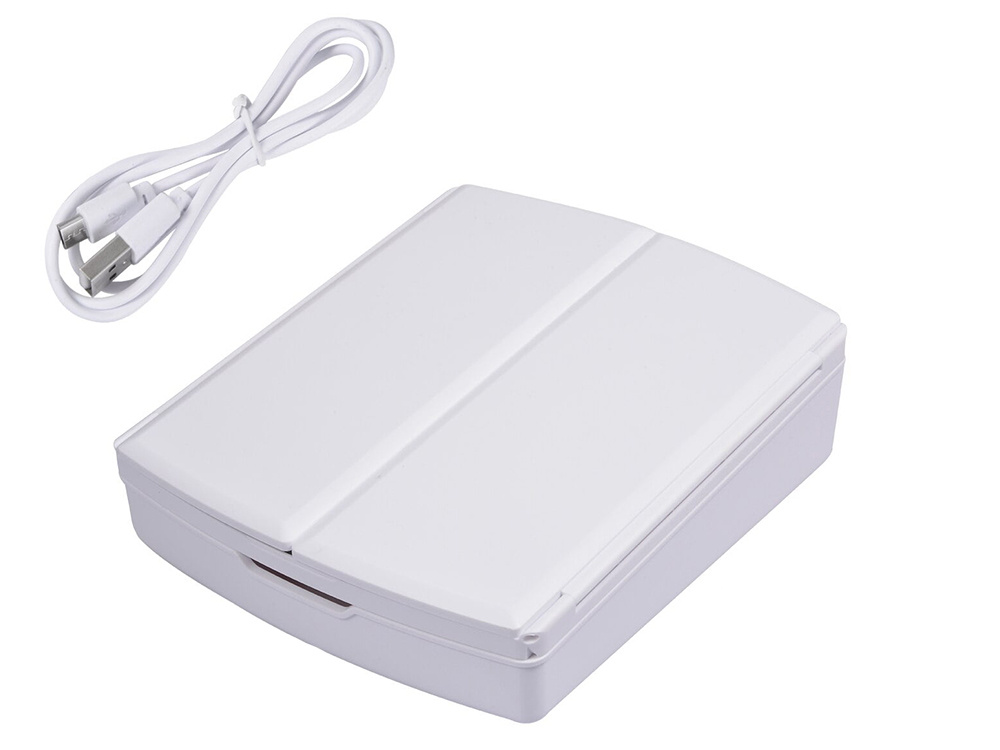 Folding LED Light Makeup Mirror Table Desk Cosmetic Vanity Mirror, White (0)