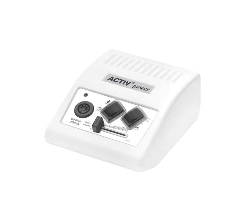 Manicure & Pedicure Nail Milling Machine Activ Power JD500 35 W, White, With Foot Pedal (1)