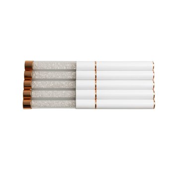 Nail Art Brushes Set for Manicure, 5 pcs, Rose Gold