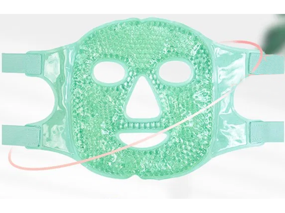 Cooling Gel Face Mask Relaxing Face Compress, Green (7)