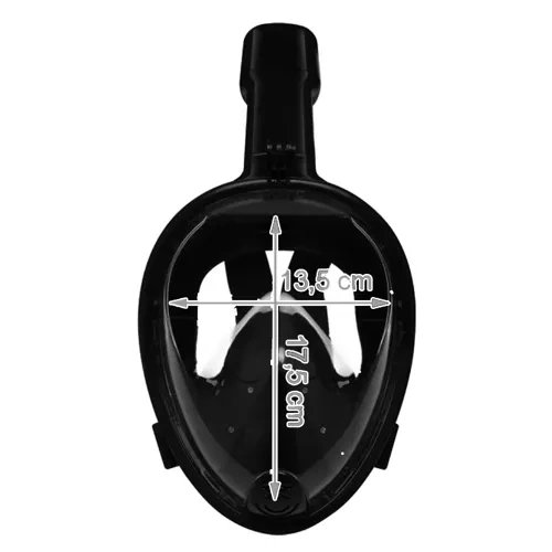 Full Face Snorkel Mask with 180° View, Anti-Fog, S/M (1)