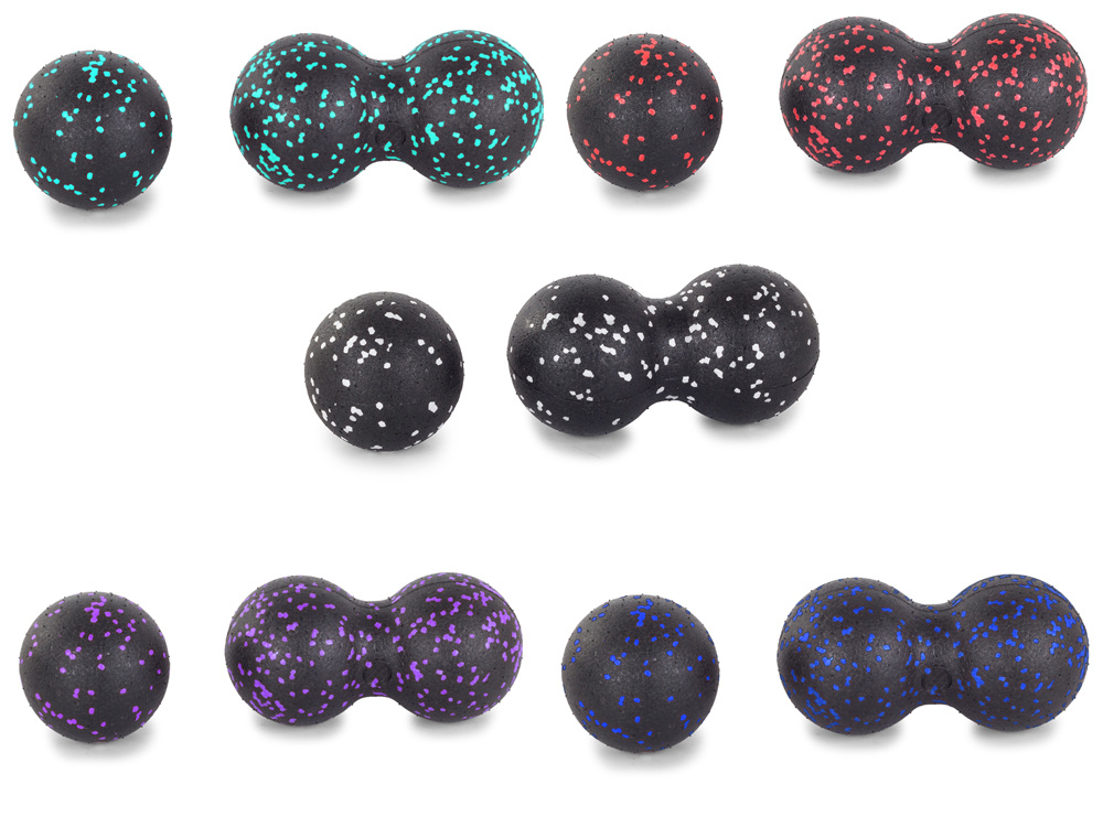 Set of Single Massage Motion Ball and Double Hard Fascial Yoga Fitness Therapy Ball, Mixed Colors (0)