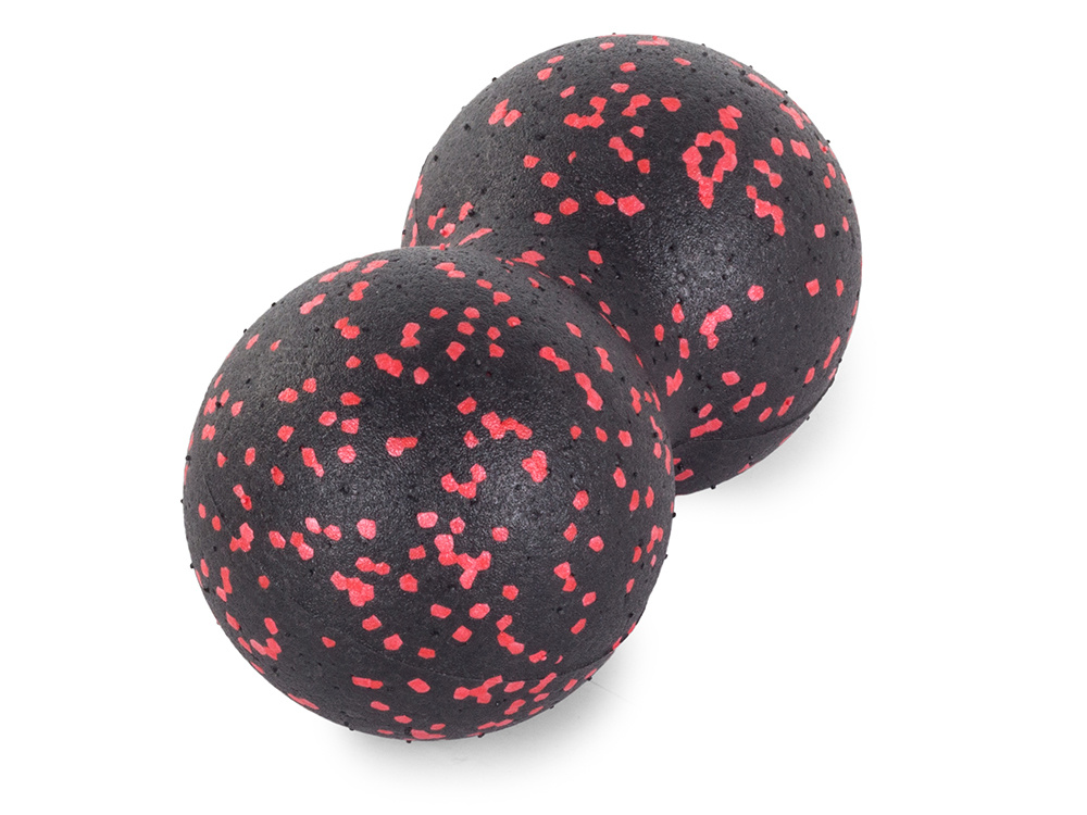 Set of Single Massage Motion Ball and Double Hard Fascial Yoga Fitness Therapy Ball, Mixed Colors (5)