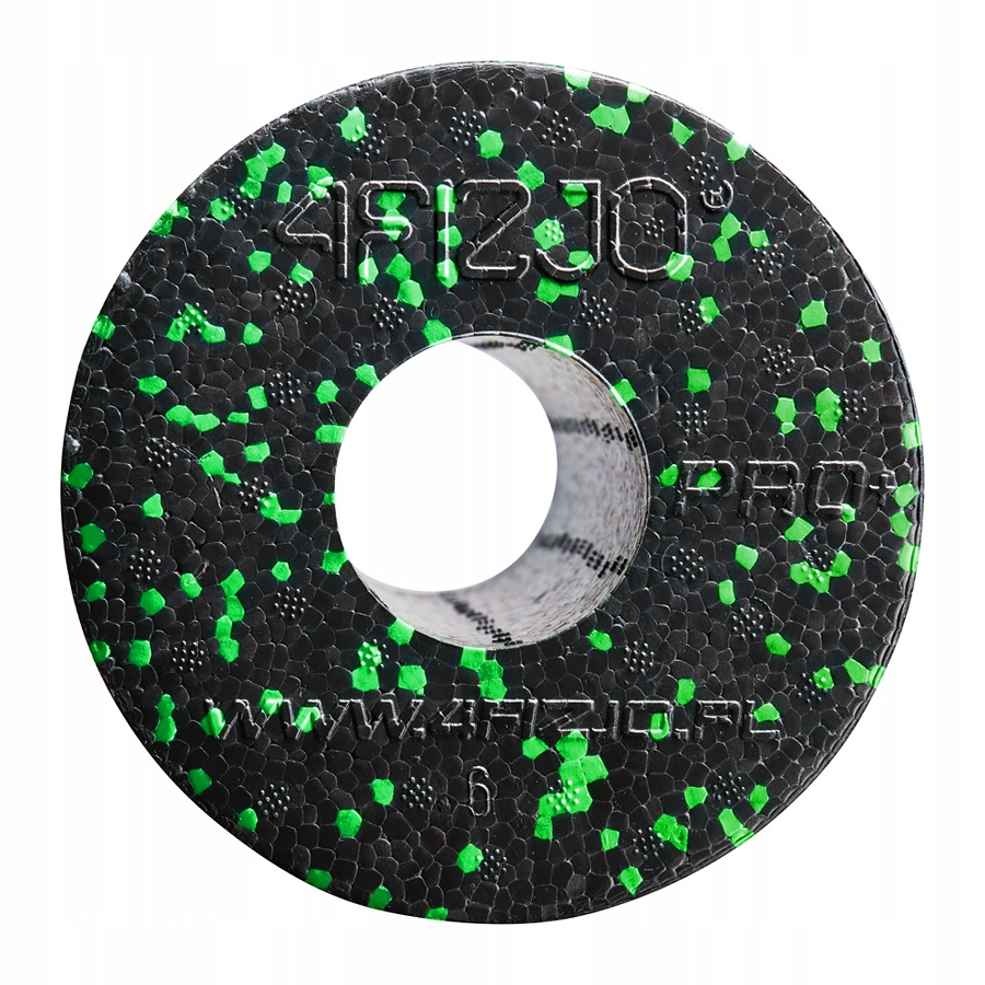 4FIZJO PRO+ Yoga Fitness Massage Foam Roller 33cm, Black/Green (5)